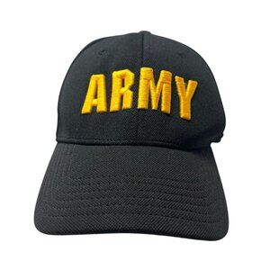 United States Army Under Armour XL Fitted Hat Cap Spell Out UA Military Dad